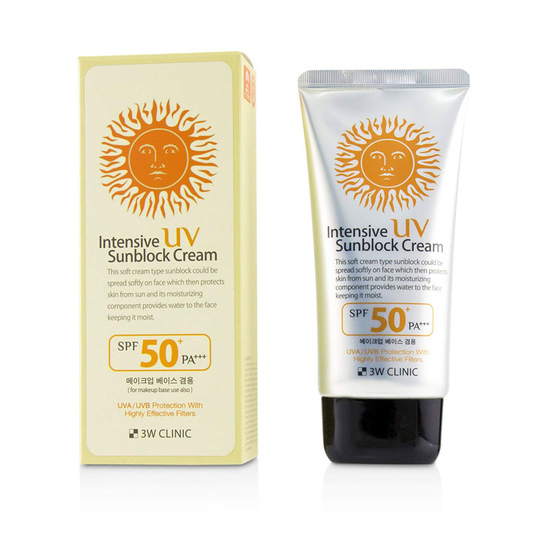 3W Clinic Intensive UV Sunblock Cream SPF50+ Pa+++ (70ml)