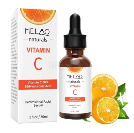 Melao Naturals Vitamin C Facial Serum with Vitamin C 20% E & Hyaluronic Acid